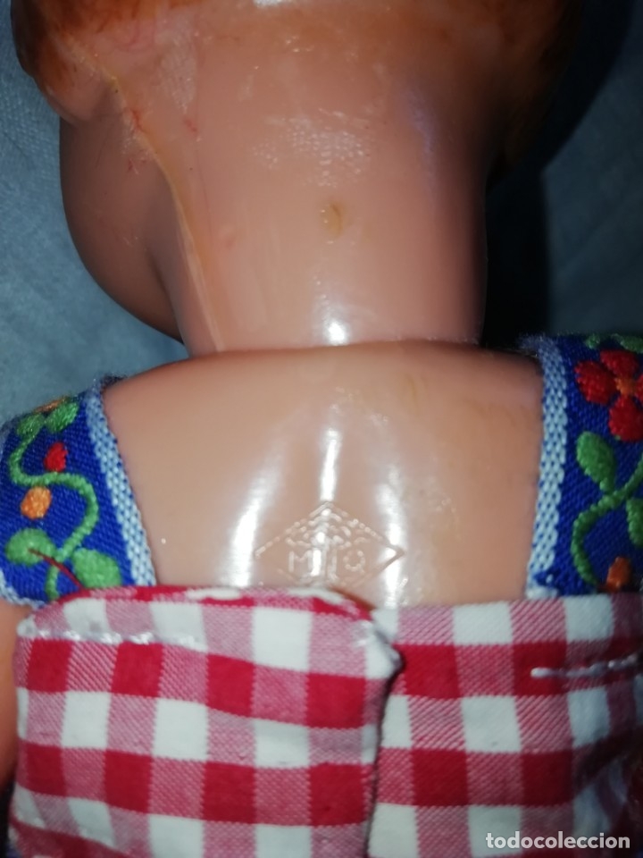 Mu&ntilde;ecas extranjeras: Mu&ntilde;eca 28cm italiana celuloide - Foto 5