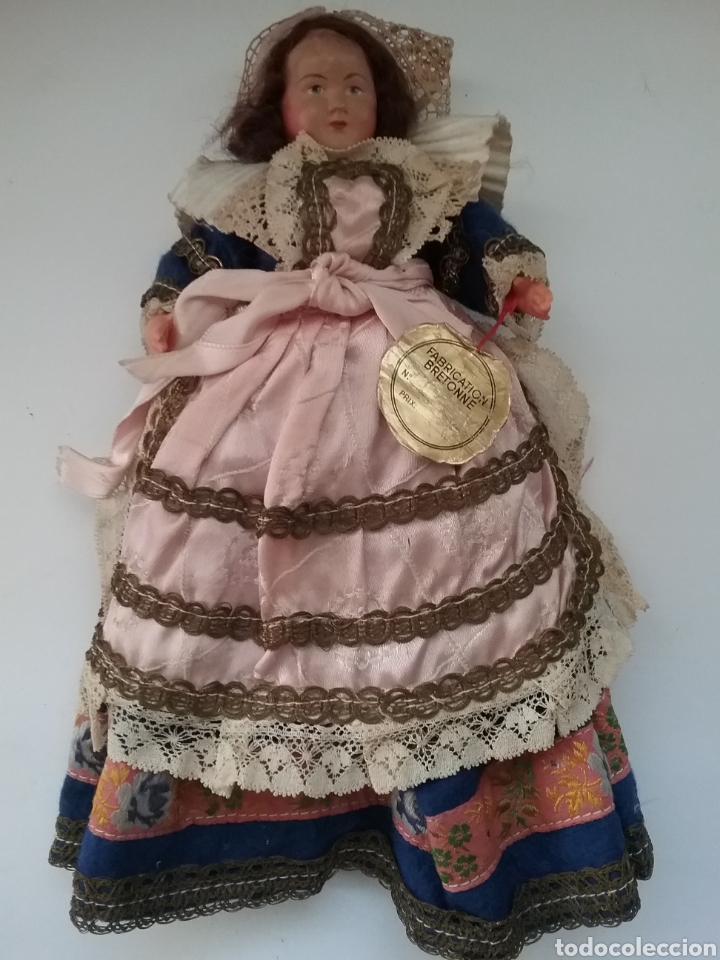 Mu&ntilde;ecas extranjeras: Mu&ntilde;eca de plastico Bretagne marca Poupee. - Foto 1