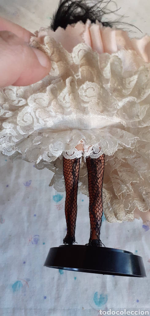 Mu&ntilde;ecas extranjeras: MU&Ntilde;ECA CELULOIDE CABARET CAN CAN ANTIGUA 16 CM APROXIMADAMENTE - Foto 8