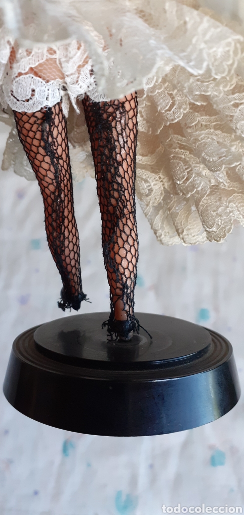 Mu&ntilde;ecas extranjeras: MU&Ntilde;ECA CELULOIDE CABARET CAN CAN ANTIGUA 16 CM APROXIMADAMENTE - Foto 9
