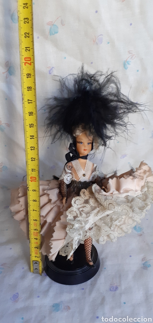 Mu&ntilde;ecas extranjeras: MU&Ntilde;ECA CELULOIDE CABARET CAN CAN ANTIGUA 16 CM APROXIMADAMENTE - Foto 10