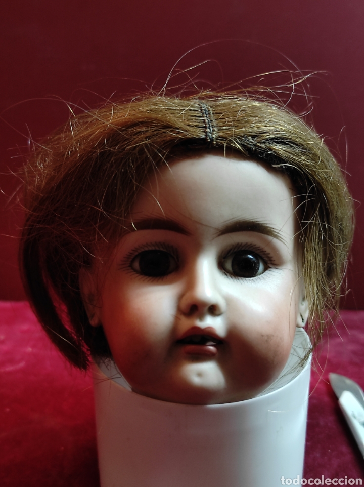 Mu&ntilde;ecas extranjeras: Cabeza de mu&ntilde;eca Dep 273 porcelana - Foto 2