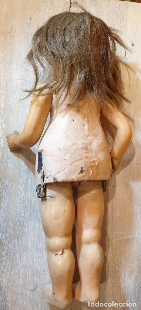 Mu&ntilde;ecas extranjeras: Mu&ntilde;eca antigua cart&oacute;n piedra - Foto 2