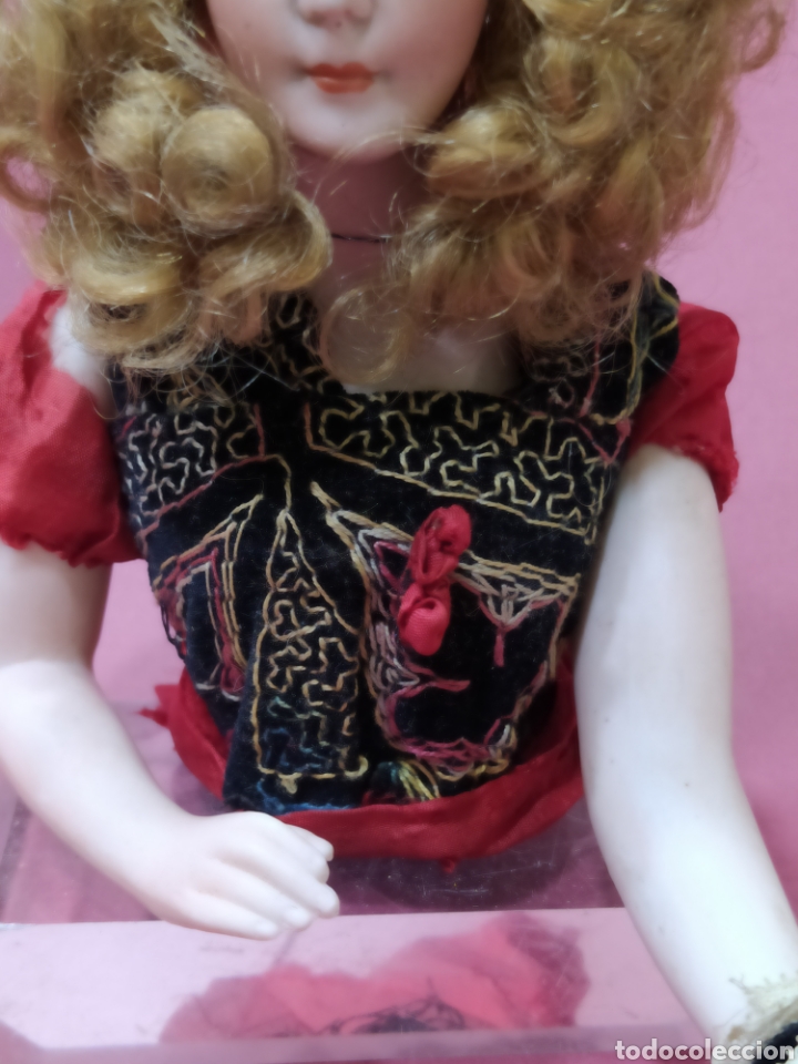 Mu&ntilde;ecas extranjeras: Busto mu&ntilde;eca de biscuit. 1920 - Foto 2