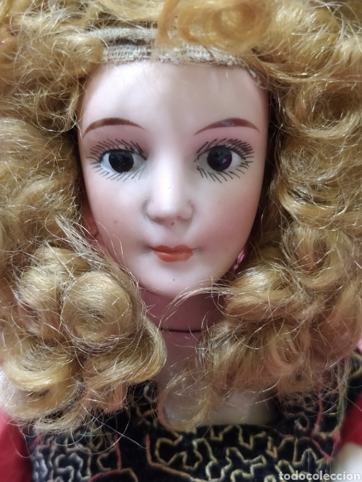 Mu&ntilde;ecas extranjeras: Busto mu&ntilde;eca de biscuit. 1920 - Foto 3