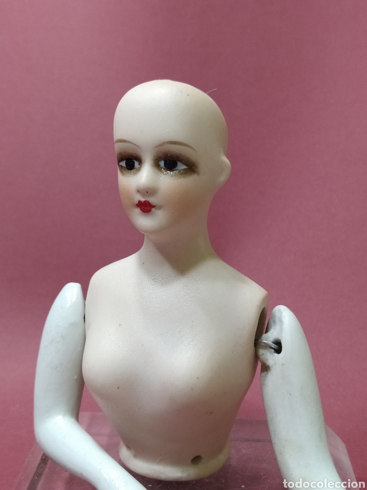 Mu&ntilde;ecas extranjeras: Busto de mu&ntilde;eca en biscuit - Foto 2
