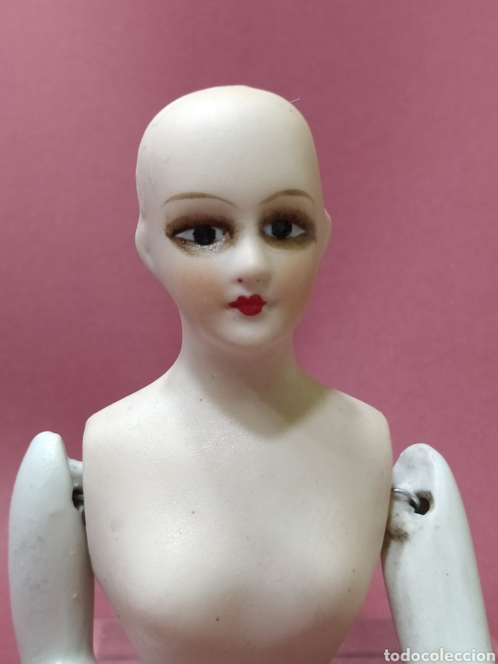Mu&ntilde;ecas extranjeras: Busto de mu&ntilde;eca en biscuit - Foto 3