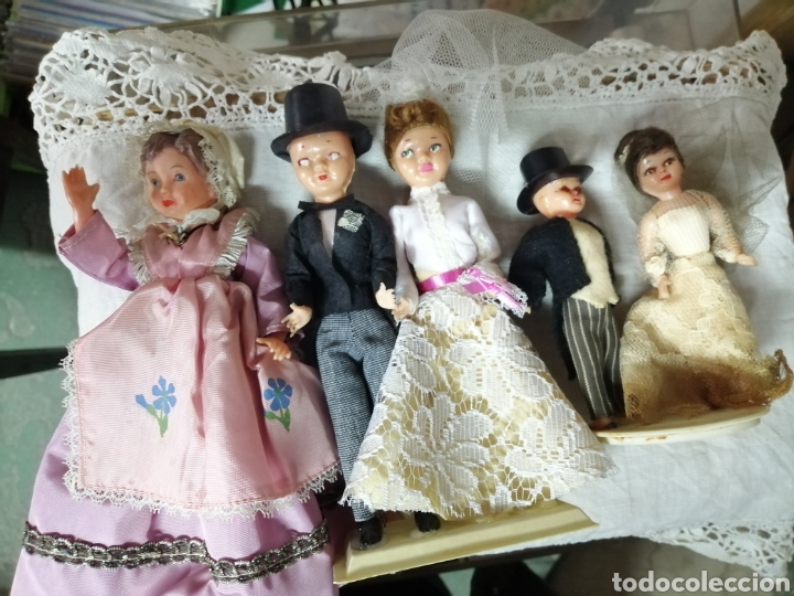 Mu&ntilde;ecas extranjeras: Lote de mu&ntilde;ecos antiguos - Foto 2