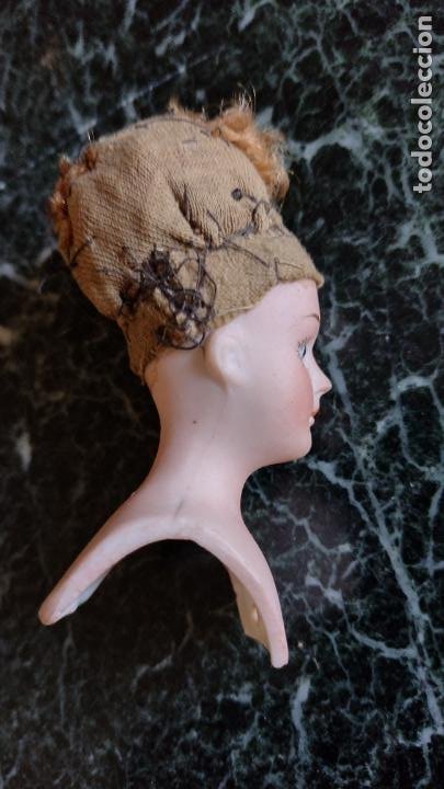 Muñecas Extranjeras: Antigua y pequeña cabeza de muñeca de porcelana S. XIX - Foto 5 - 287566353