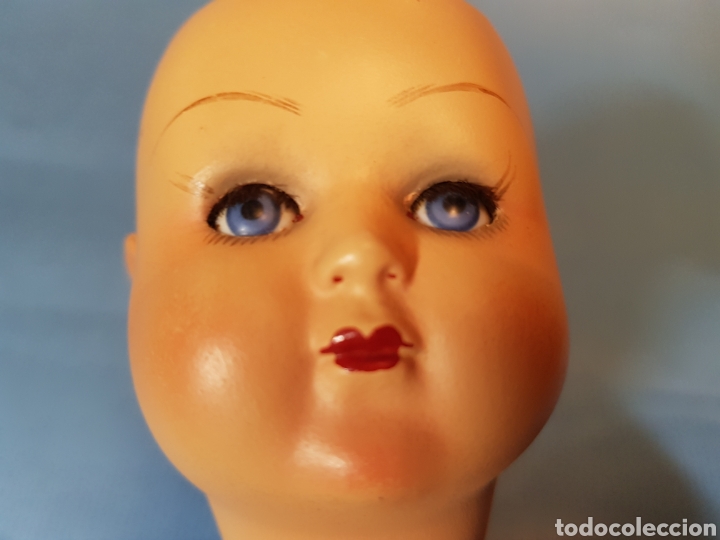 Mu&ntilde;ecas extranjeras: Cabeza de mu&ntilde;eca , celuloide , ojos de cristal - Foto 4