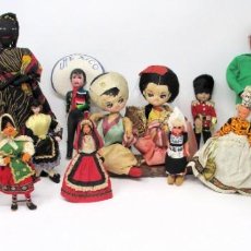 Muñecas Extranjeras: LOTE DE 15 MUÑECAS ANTIGUAS DE VARIOS PAÍSES, INCLUIDO ESPAÑA
