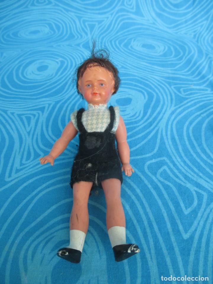 Mu&ntilde;ecas extranjeras: ANTIGUA MU&Ntilde;ECA ARTICULADA TIPO CELULOIDE PARA CASA DE MU&Ntilde;ECAS - Foto 6