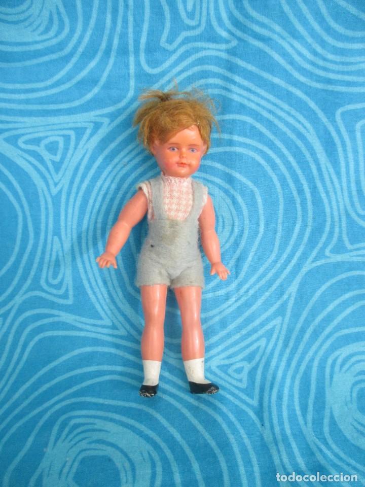 Mu&ntilde;ecas extranjeras: ANTIGUA MU&Ntilde;ECA ARTICULADA TIPO CELULOIDE PARA CASA DE MU&Ntilde;ECAS - Foto 2