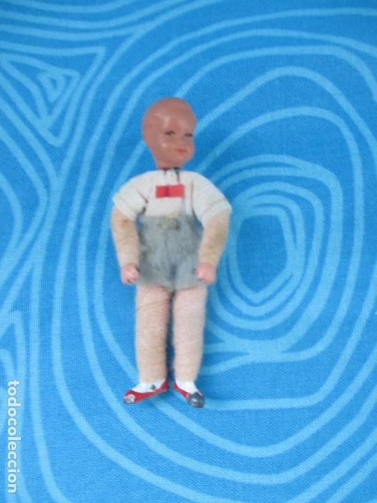 Mu&ntilde;ecas extranjeras: ANTIGUA MU&Ntilde;ECA ARTICULADA TIPO CELULOIDE PARA CASA DE MU&Ntilde;ECAS - Foto 2