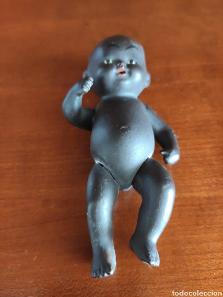 Mu&ntilde;ecas extranjeras: Bebe negro de terracota FV 3 - Foto 2
