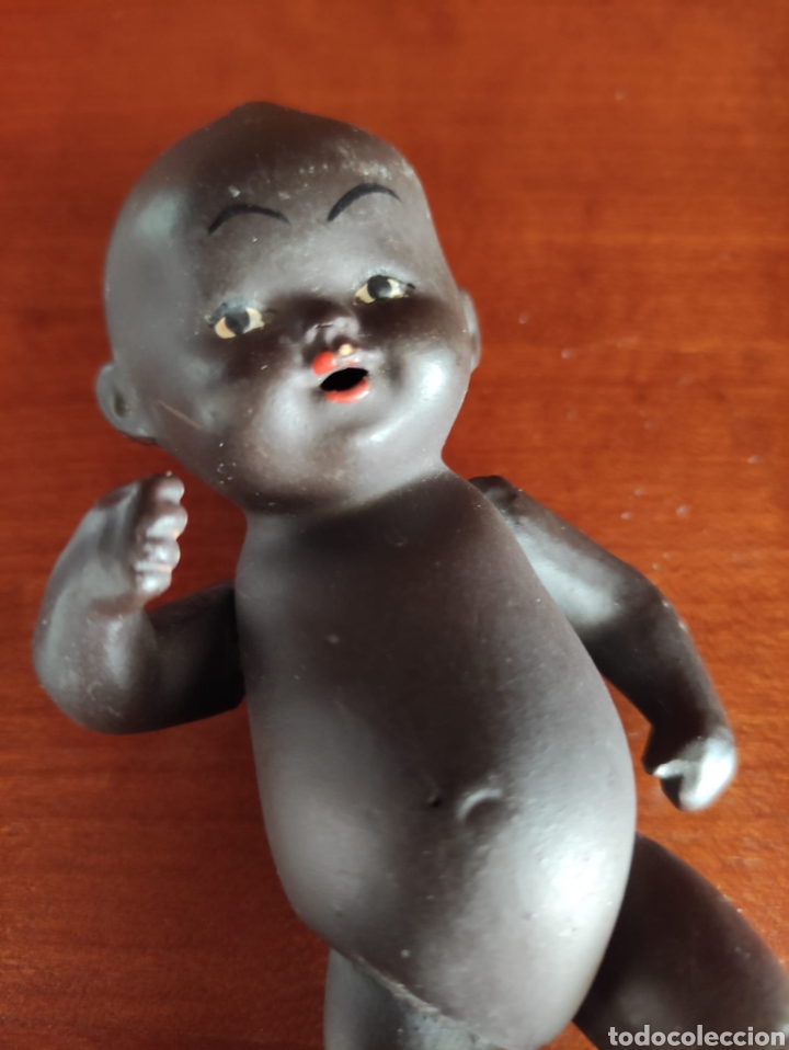 Mu&ntilde;ecas extranjeras: Bebe negro de terracota FV 3 - Foto 1