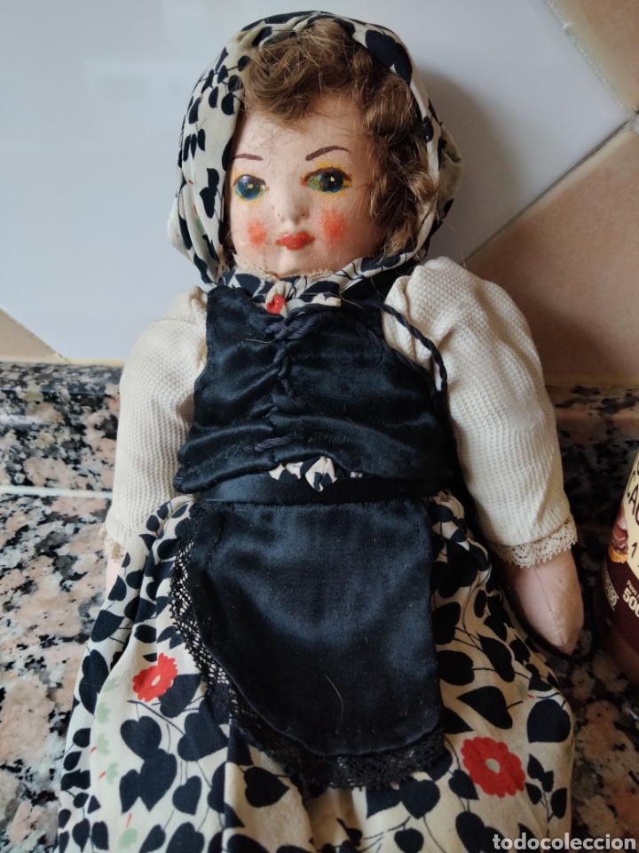 Mu&ntilde;ecas extranjeras: MU&Ntilde;ECA ANTIGUA DE TRAPO - Foto 2