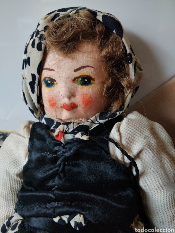 Mu&ntilde;ecas extranjeras: MU&Ntilde;ECA ANTIGUA DE TRAPO - Foto 3