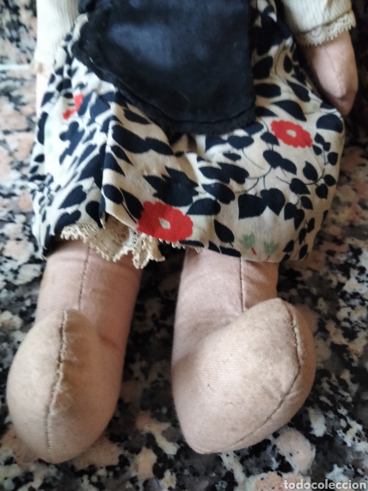 Mu&ntilde;ecas extranjeras: MU&Ntilde;ECA ANTIGUA DE TRAPO - Foto 5