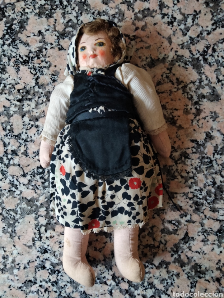 Mu&ntilde;ecas extranjeras: MU&Ntilde;ECA ANTIGUA DE TRAPO - Foto 1