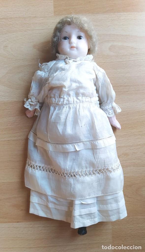 Mu&ntilde;ecas extranjeras: Antigua mu&ntilde;eca de cera s. XIX c. 1860 - Foto 5
