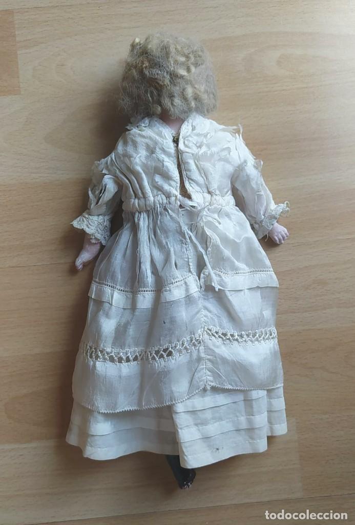 Mu&ntilde;ecas extranjeras: Antigua mu&ntilde;eca de cera s. XIX c. 1860 - Foto 6