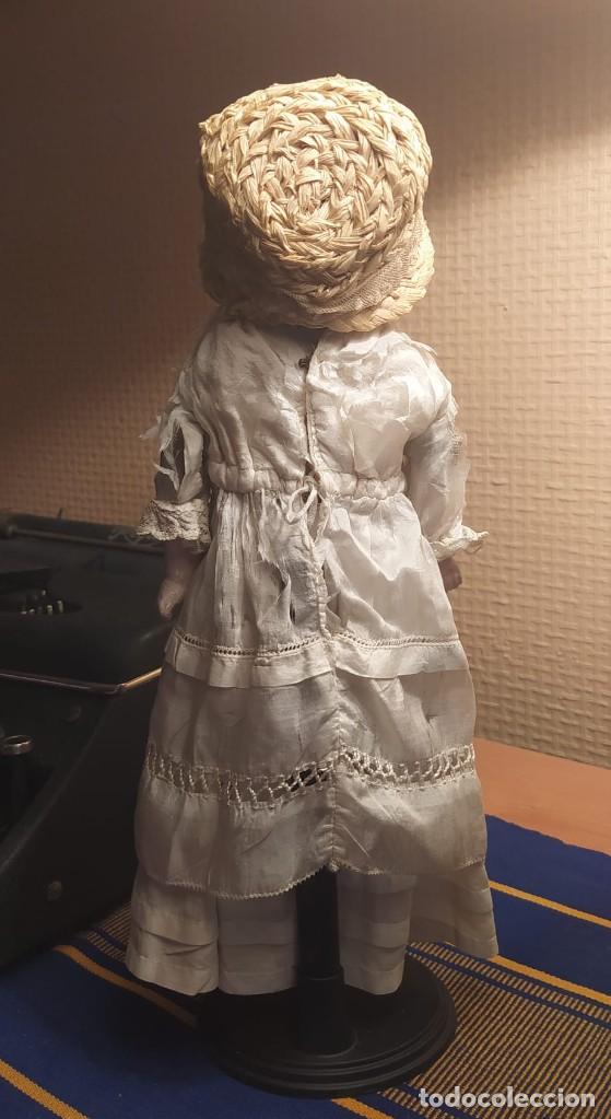 Mu&ntilde;ecas extranjeras: Antigua mu&ntilde;eca de cera s. XIX c. 1860 - Foto 4