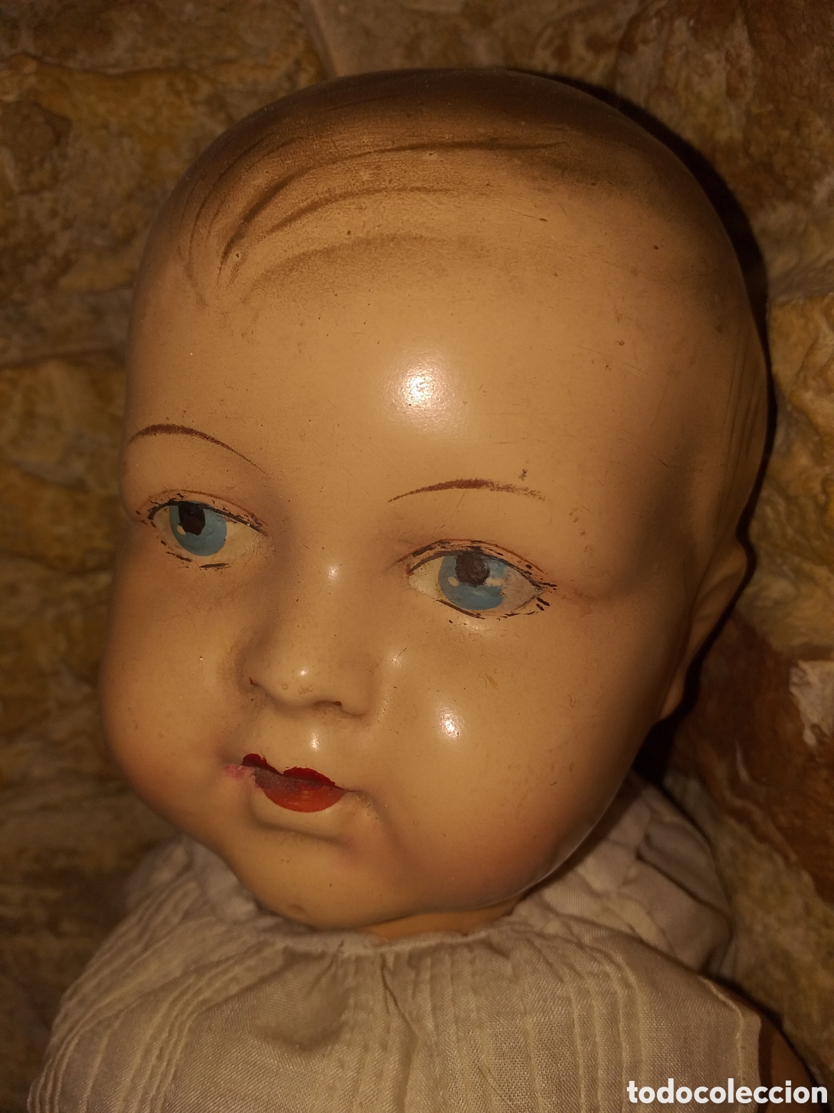 Mu&ntilde;ecas extranjeras: Mu&ntilde;eco antiguo porcelana - Foto 2