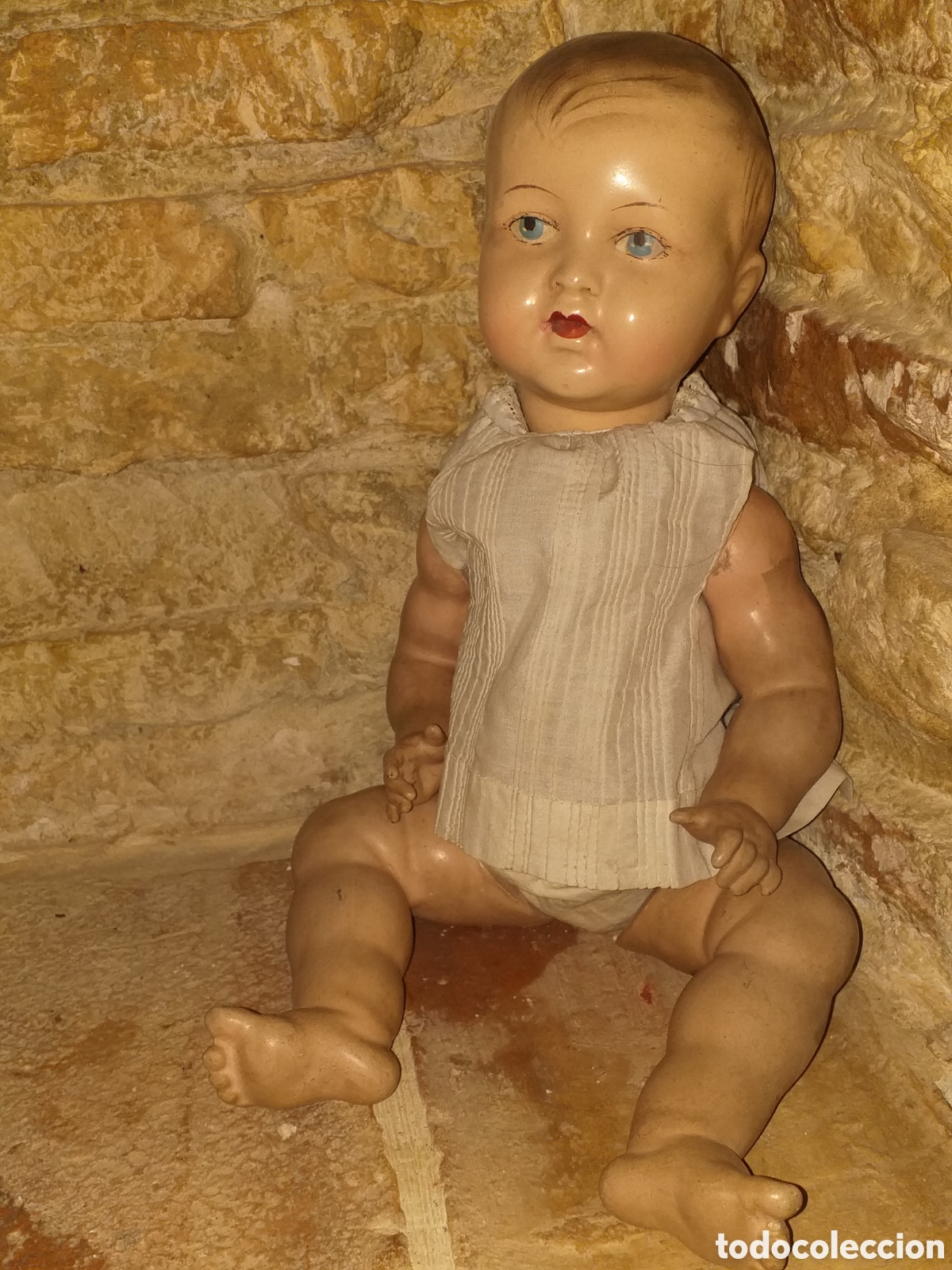 Mu&ntilde;ecas extranjeras: Mu&ntilde;eco antiguo porcelana - Foto 1