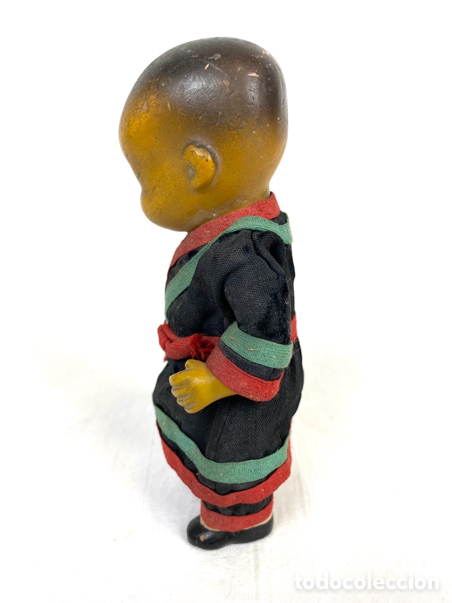 Mu&ntilde;ecas extranjeras: ANTIGUO MU&Ntilde;EQUITO CHINO EN TERRACOTA - Foto 2