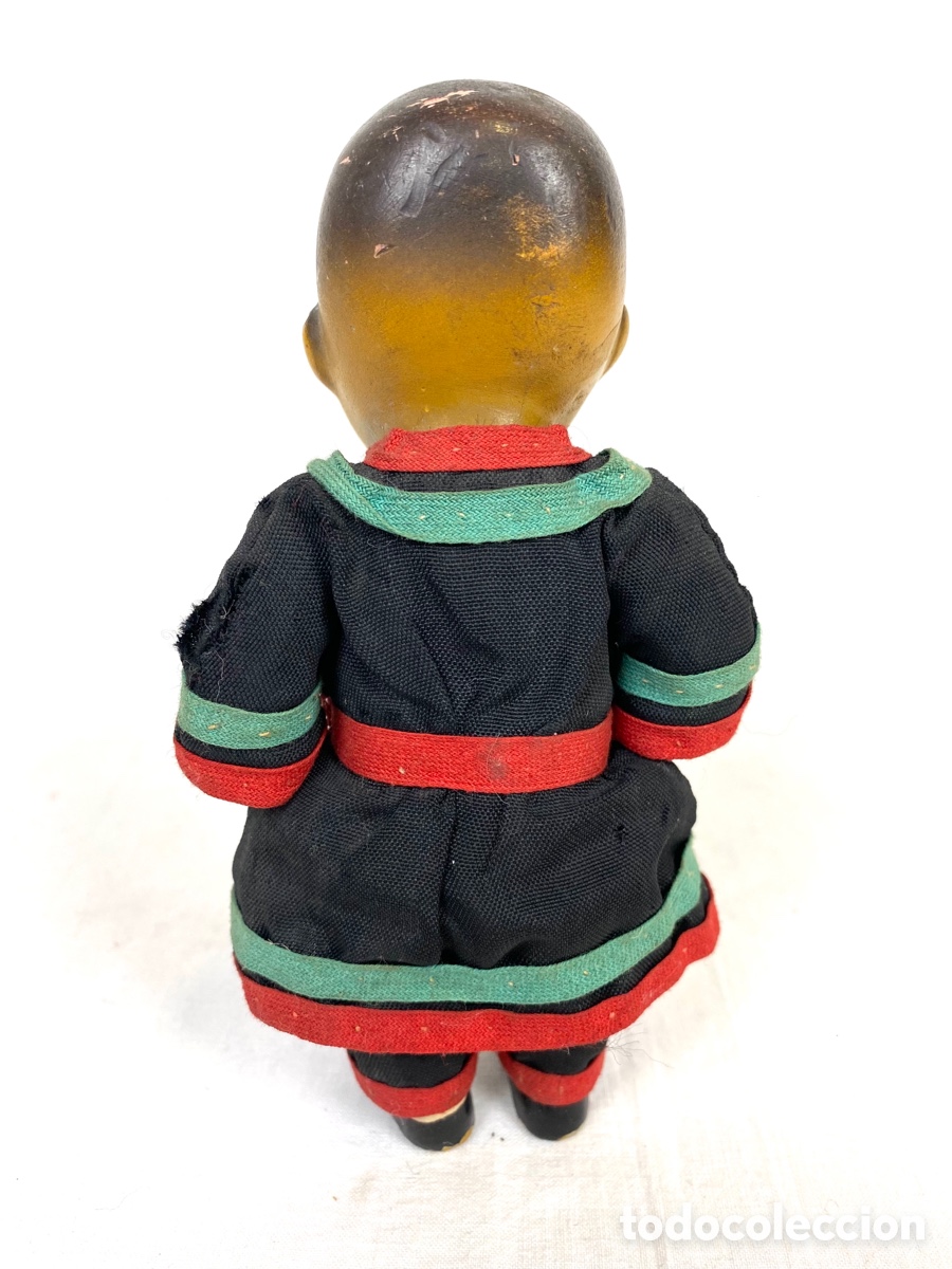 Mu&ntilde;ecas extranjeras: ANTIGUO MU&Ntilde;EQUITO CHINO EN TERRACOTA - Foto 3
