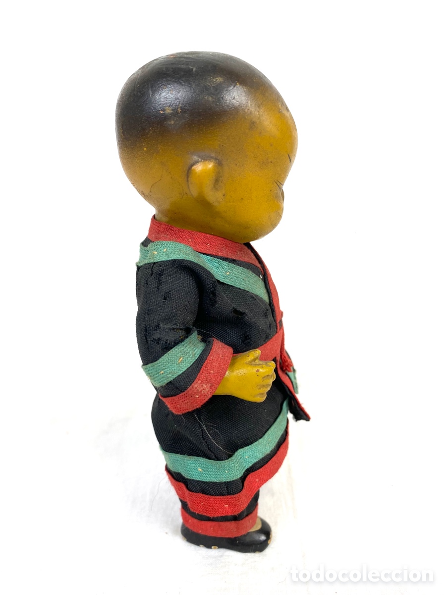 Mu&ntilde;ecas extranjeras: ANTIGUO MU&Ntilde;EQUITO CHINO EN TERRACOTA - Foto 4