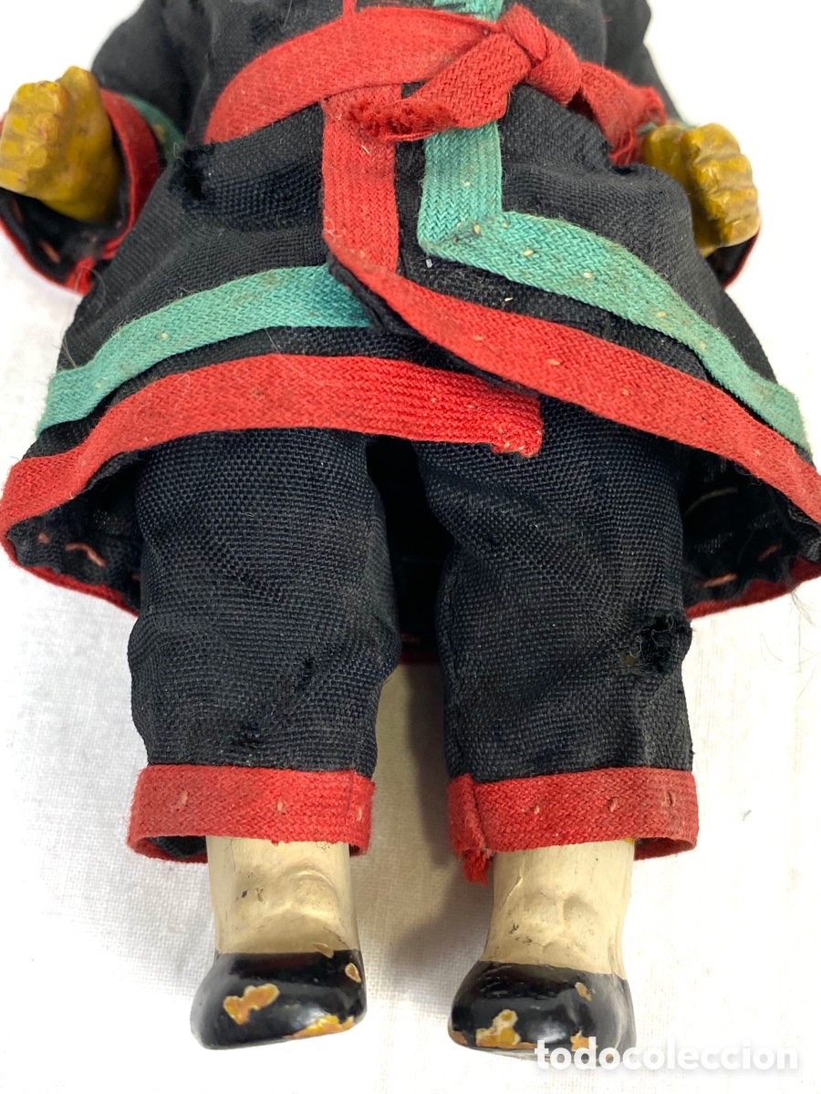 Mu&ntilde;ecas extranjeras: ANTIGUO MU&Ntilde;EQUITO CHINO EN TERRACOTA - Foto 6