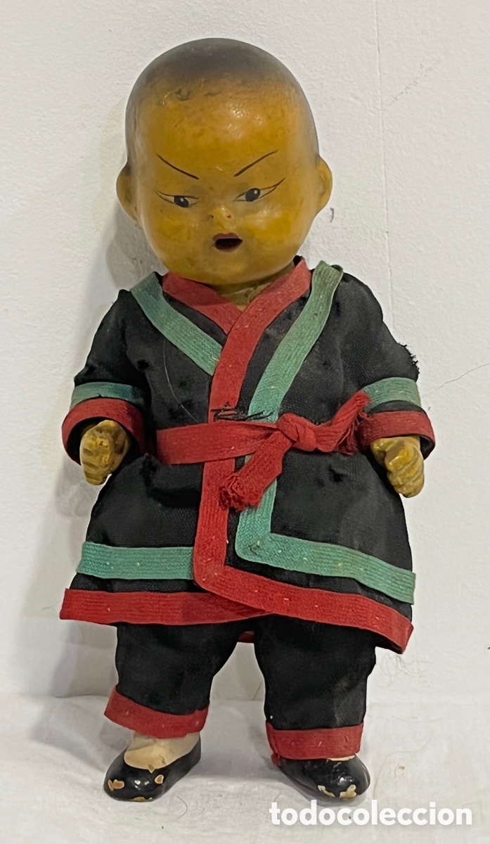 Mu&ntilde;ecas extranjeras: ANTIGUO MU&Ntilde;EQUITO CHINO EN TERRACOTA - Foto 1