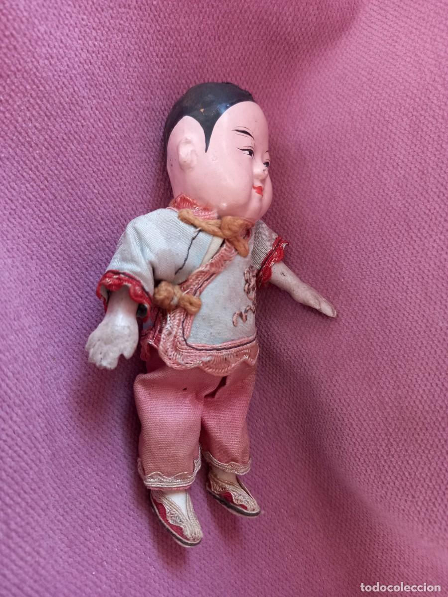 Mu&ntilde;ecas extranjeras: Mu&ntilde;eca antigua Japonesa 12cm. - Foto 2