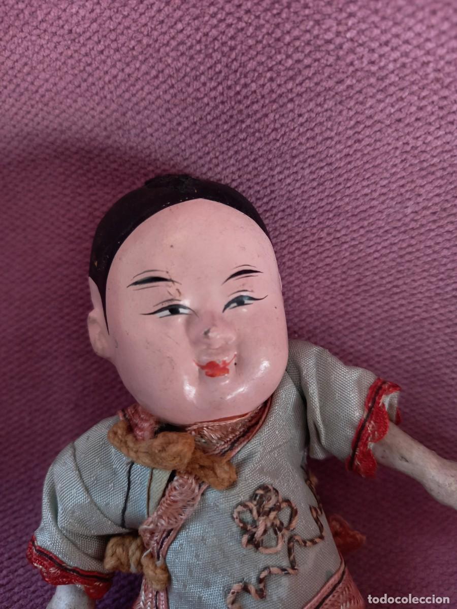 Mu&ntilde;ecas extranjeras: Mu&ntilde;eca antigua Japonesa 12cm. - Foto 5