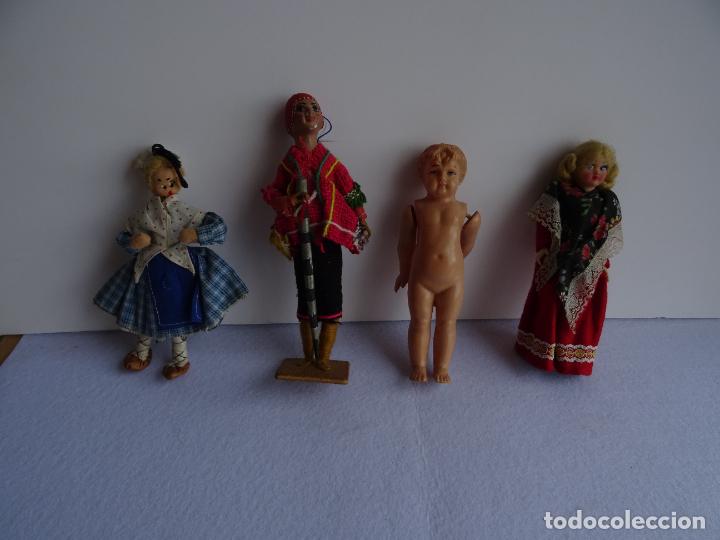 Mu&ntilde;ecas extranjeras: LOTE DE 4 MU&Ntilde;EQUITOS ANTIGUOS - Foto 1
