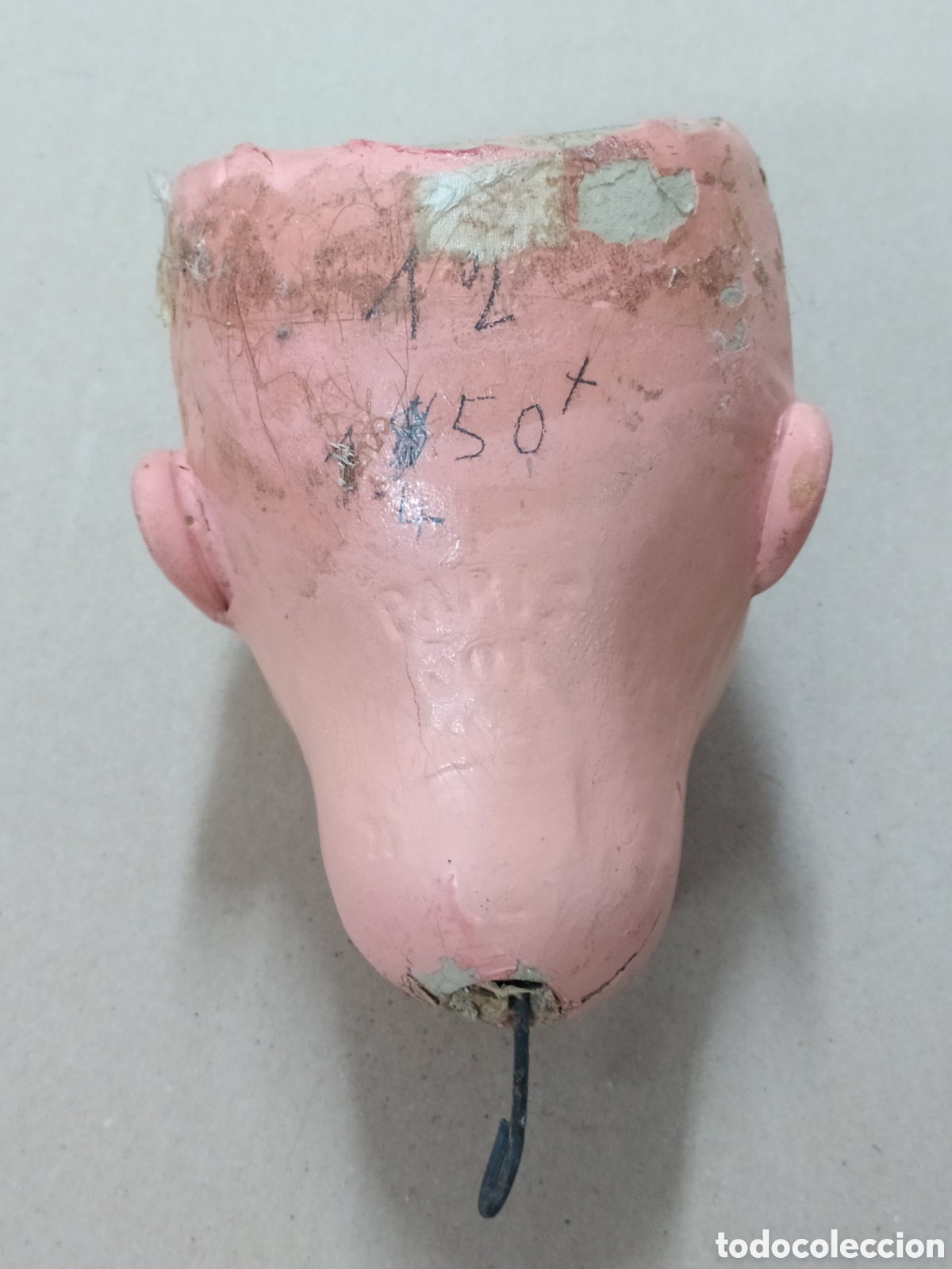 Mu&ntilde;ecas extranjeras: CABEZA DE MU&Ntilde;ECA ANTIGUA MARCADA PARIS 301 - Foto 2