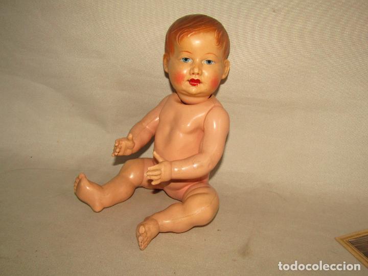Mu&ntilde;ecas extranjeras: Antigua Mu&ntilde;eca Mu&ntilde;eco de Celuloide - Foto 3