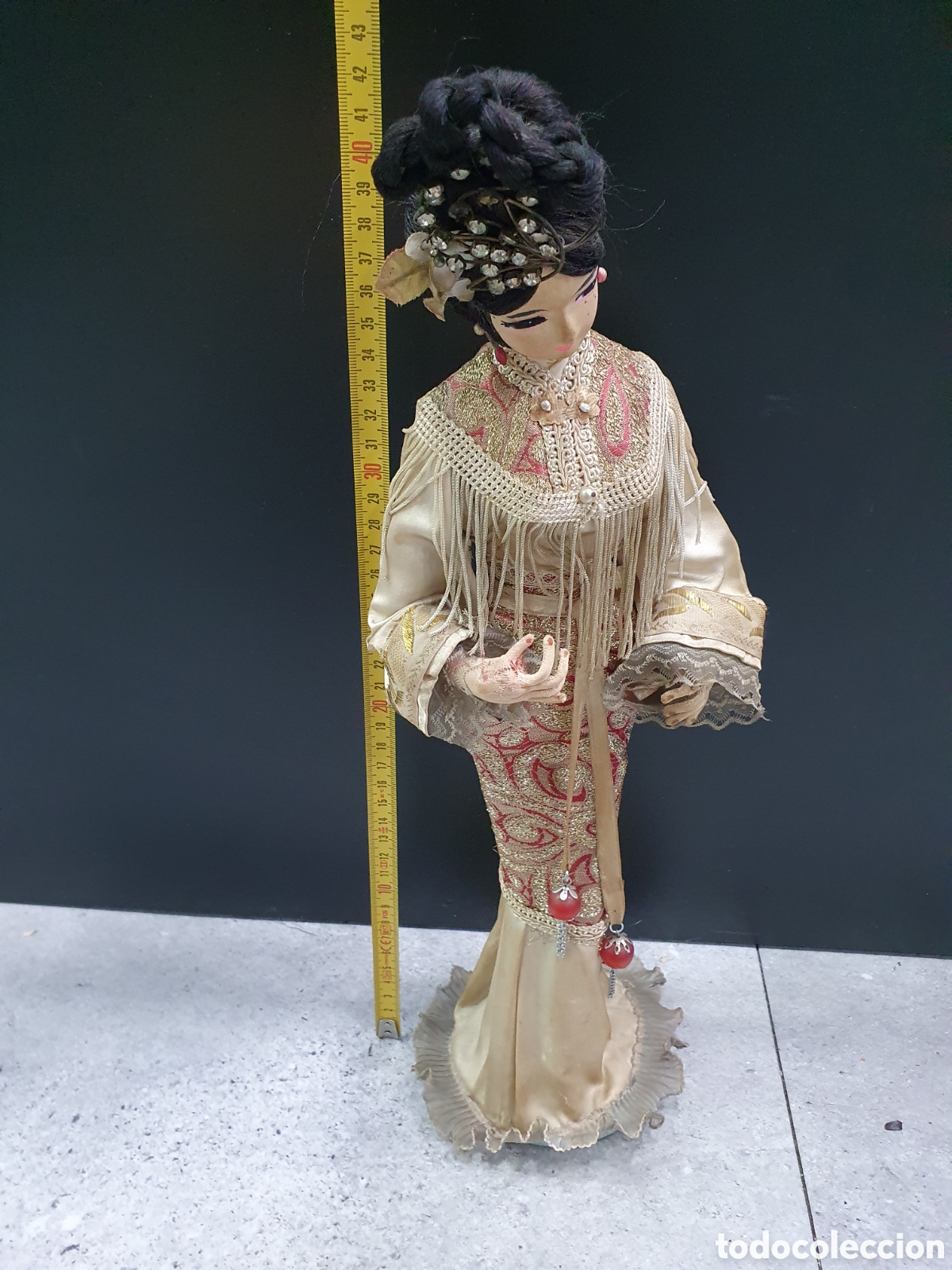 Mu&ntilde;ecas extranjeras: Mu&ntilde;eca en tela. Japonesa. (L88) - Foto 2
