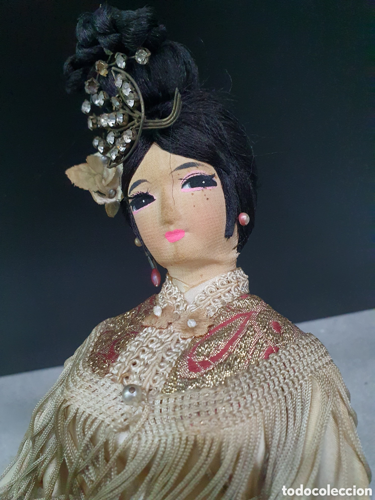 Mu&ntilde;ecas extranjeras: Mu&ntilde;eca en tela. Japonesa. (L88) - Foto 3