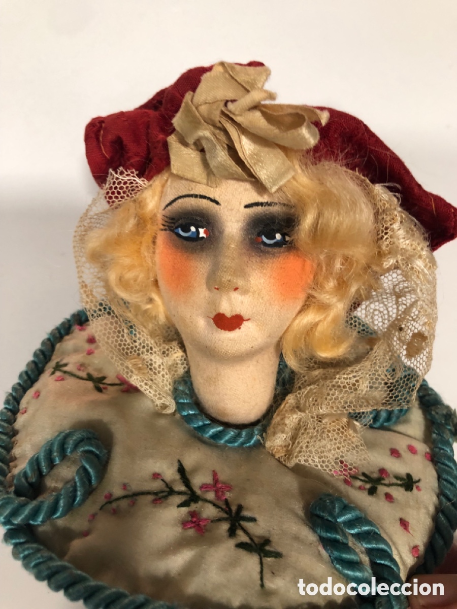 Mu&ntilde;ecas extranjeras: Antigua mu&ntilde;eca art deco de boudoir - Foto 2