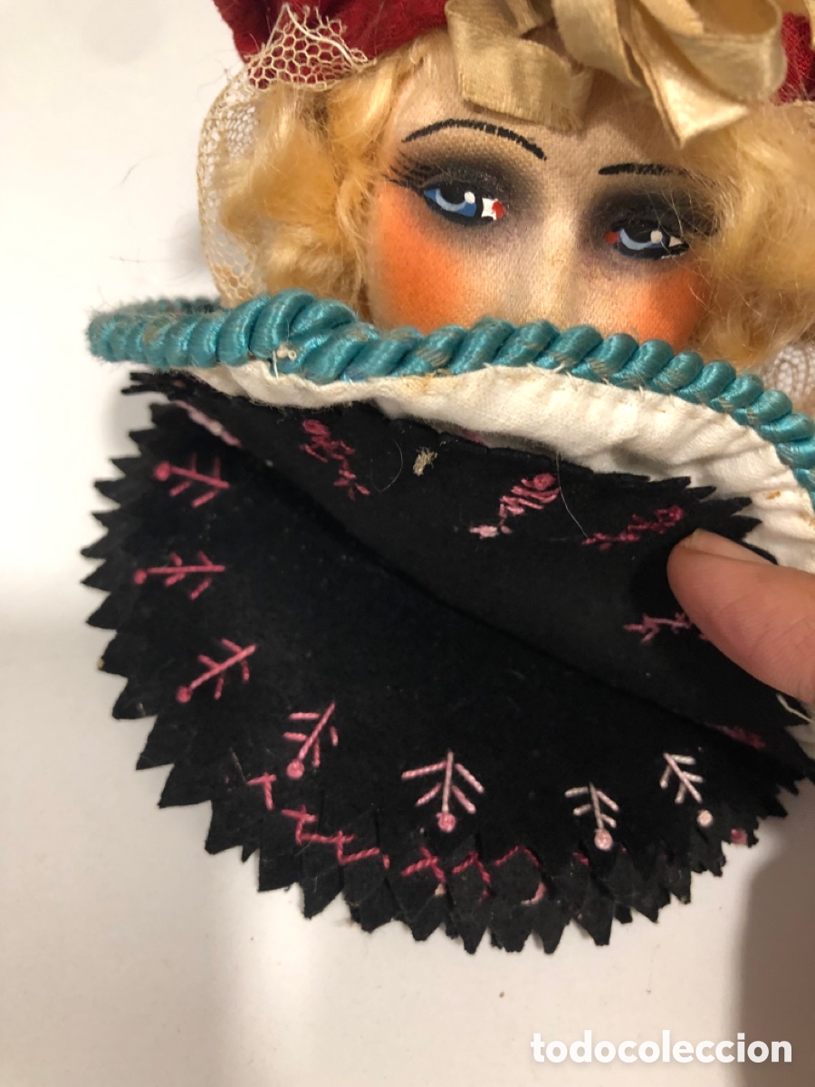 Mu&ntilde;ecas extranjeras: Antigua mu&ntilde;eca art deco de boudoir - Foto 5