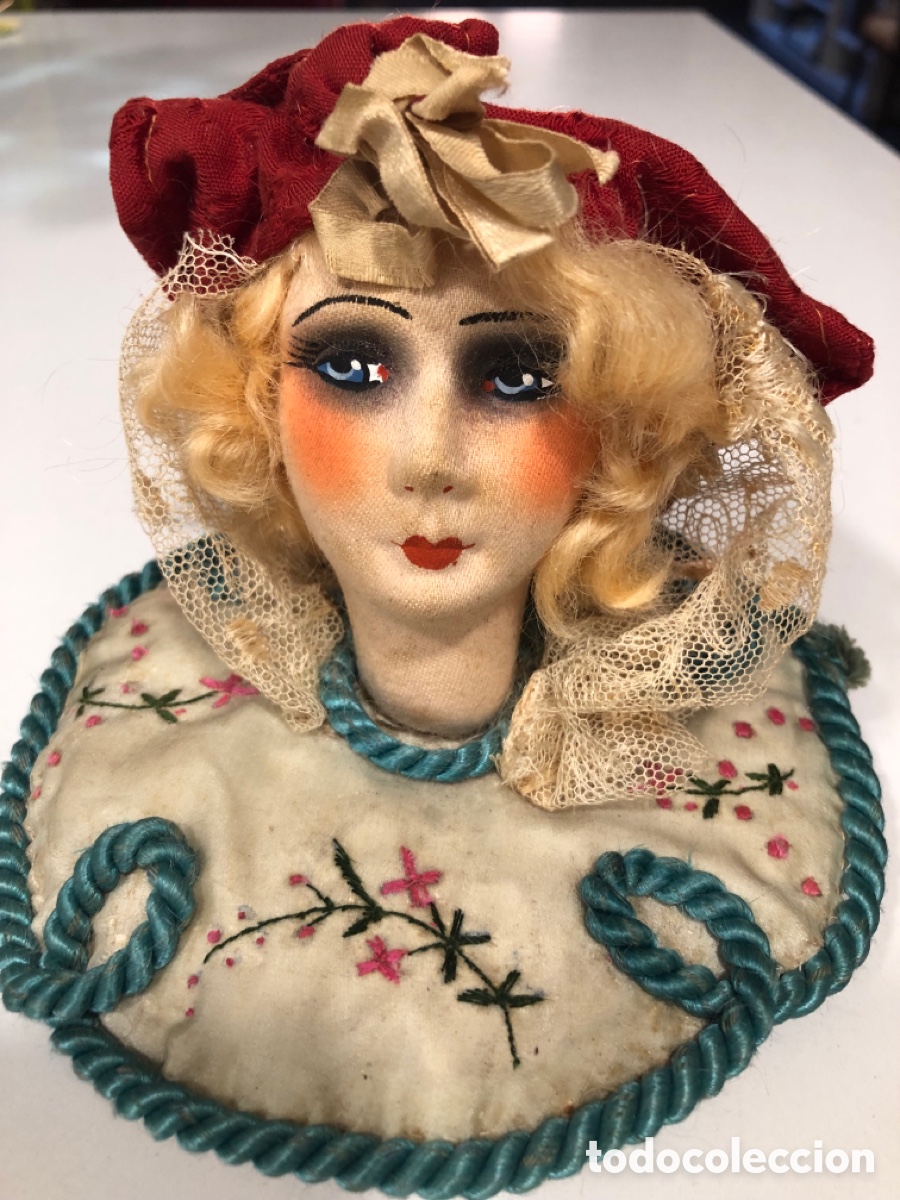 Mu&ntilde;ecas extranjeras: Antigua mu&ntilde;eca art deco de boudoir - Foto 1