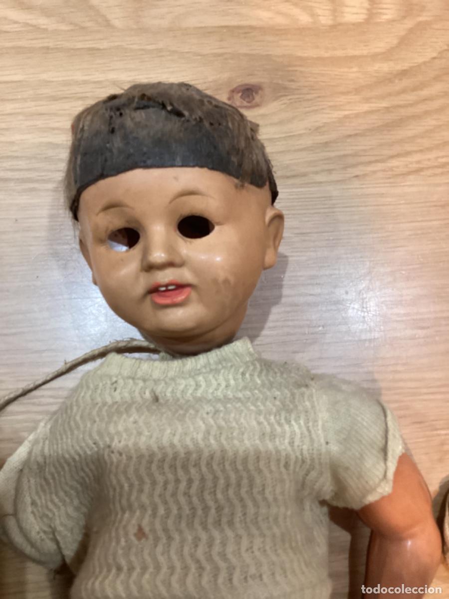 Mu&ntilde;ecas extranjeras: Antigua mu&ntilde;eca para restaurar numerada en nuca 40 y espalda en celuloide ? - Foto 2