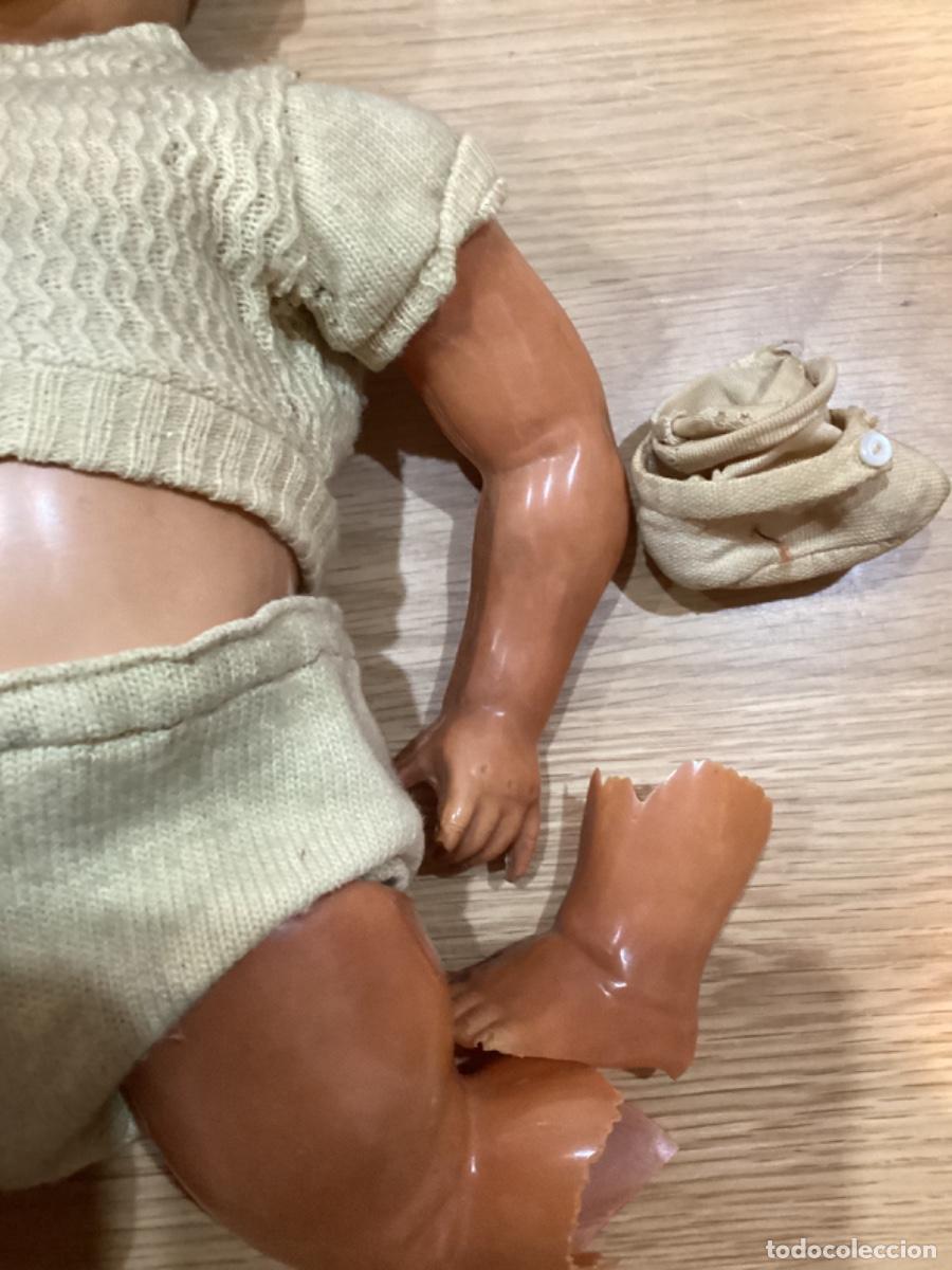 Mu&ntilde;ecas extranjeras: Antigua mu&ntilde;eca para restaurar numerada en nuca 40 y espalda en celuloide ? - Foto 3