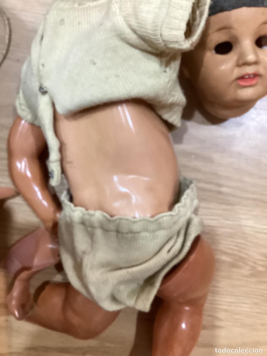 Mu&ntilde;ecas extranjeras: Antigua mu&ntilde;eca para restaurar numerada en nuca 40 y espalda en celuloide ? - Foto 11