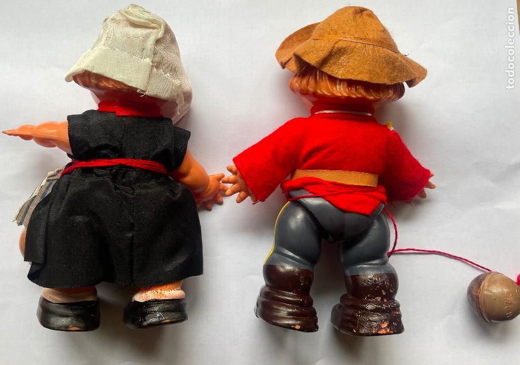 Mu&ntilde;ecas extranjeras: PAREJA DE MU&Ntilde;ECAS EDI CELULOIDE D.R.G.M - Foto 5