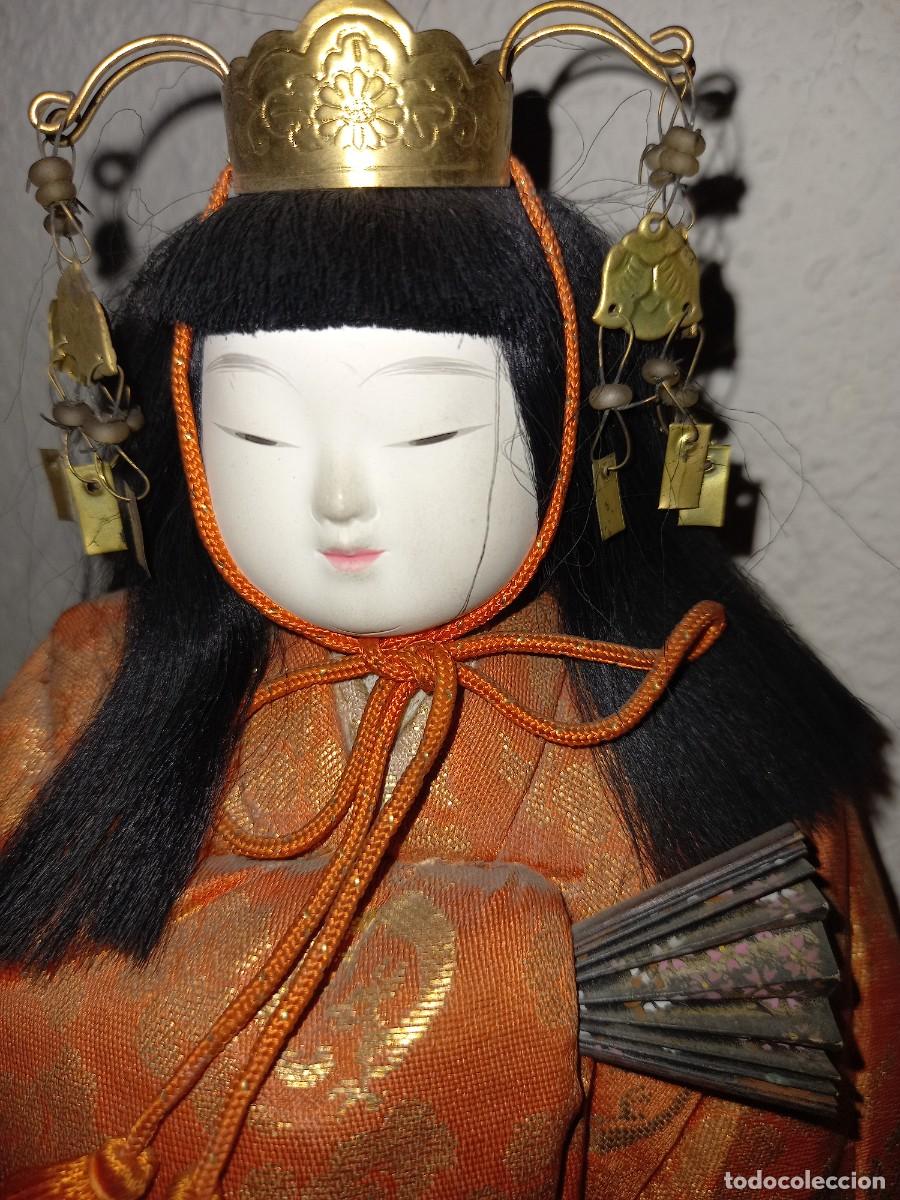 Mu&ntilde;ecas extranjeras: Mu&ntilde;eca antigua japonesa - Foto 2
