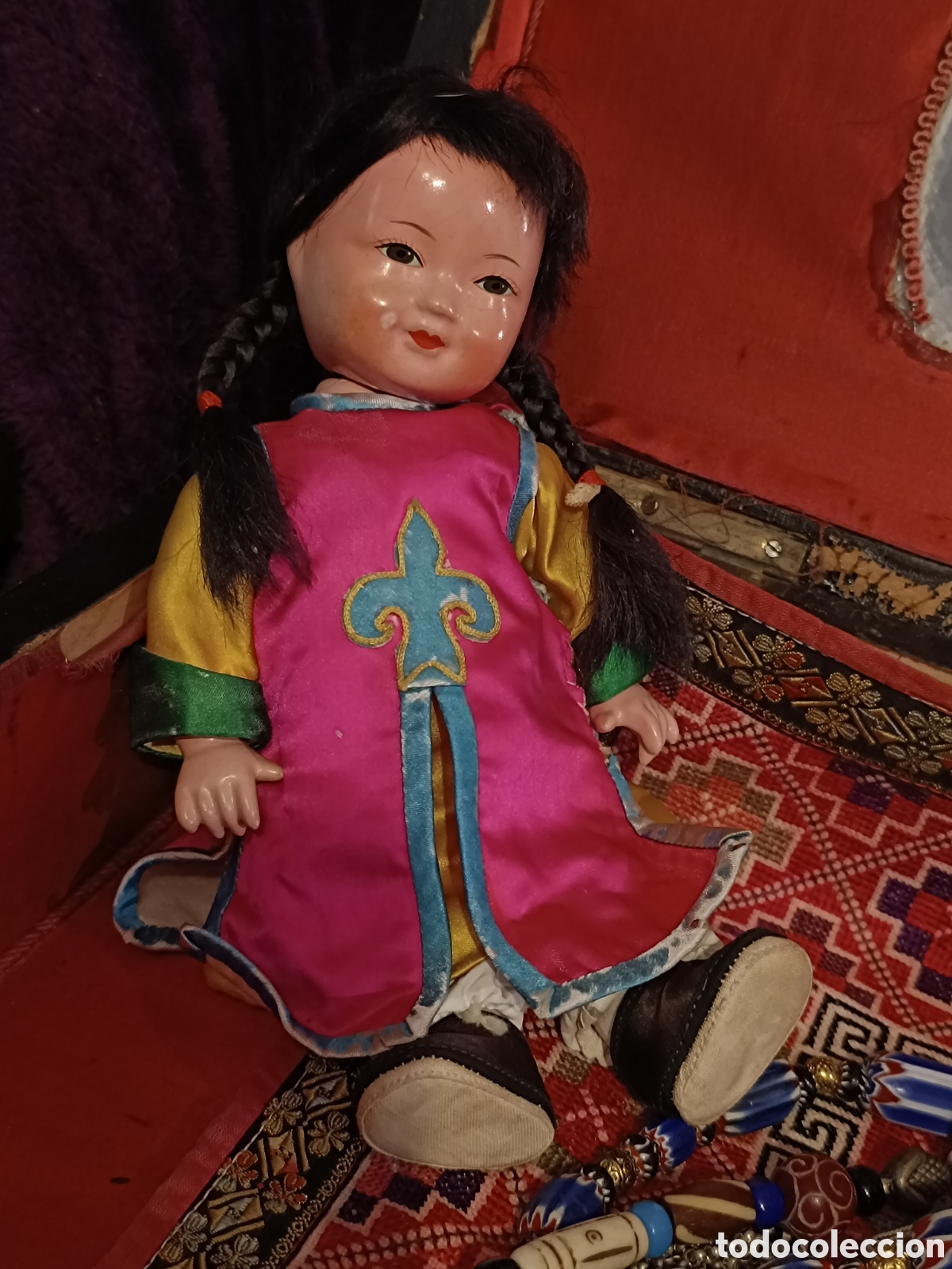 Mu&ntilde;ecas extranjeras: Mu&ntilde;eca china antigua - Foto 3